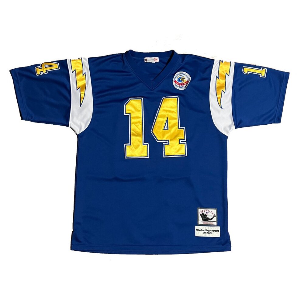 Throwback Mitchell & Ness 1984 Dan Fouts San Diego Chargers  Jersey #14 Size L